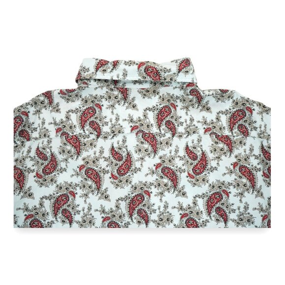 Cremieux Premium Denim Mens LT Long Sleeve Button Down Shirt Paisley Print - Picture 5 of 5